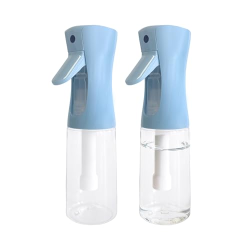 Spray Bottle for Hair Continuous Ultra Fine Mist (200ml) 360° Multi Spray Bottle for Plants, Cleaning, Skin Care Leakproof & Durable 2 Pack - color: Blue, size: 200ml-2 pack
