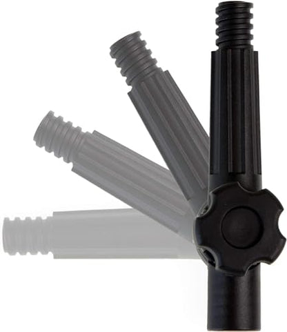 DOCA Telescoping Pole Attachment - Extension Pole for Cleaning, Feather Duster, Window Washing Kit, Paint Roller, Window Squeegee - High Reach Extendable Kit for Indoor & Outdoor - Hinge Tip - size: Head Only - No Pole, style: Hinge Tip