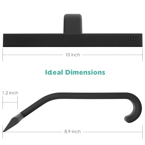 Shower Squeegee for Glass Door, One-Piece Silicone Squeegee with Minimalist Design and Integrated Hook for Easy Hanging, Cleaning Shower Walls, Glass Doors, Windows