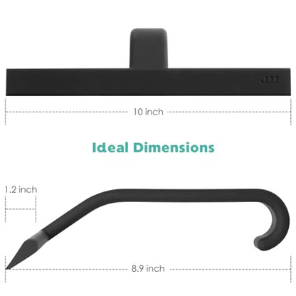 Shower Squeegee for Glass Door, One-Piece Silicone Squeegee with Minimalist Design and Integrated Hook for Easy Hanging, Cleaning Shower Walls, Glass Doors, Windows