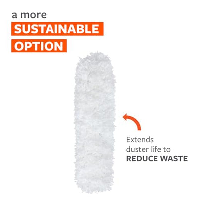 Full Circle Dust Whisperer Microfiber Duster Refill - Extendable, Washable, For Ceiling Fans, Blinds, Furniture - color: Replacement Head