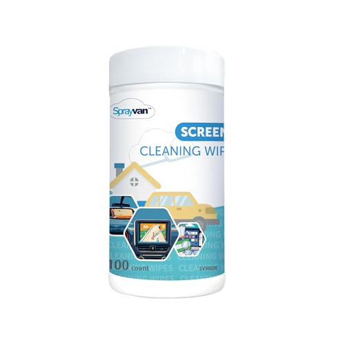 Screen Wipes, 100 Ct, Canister, Lint & Streak-Free