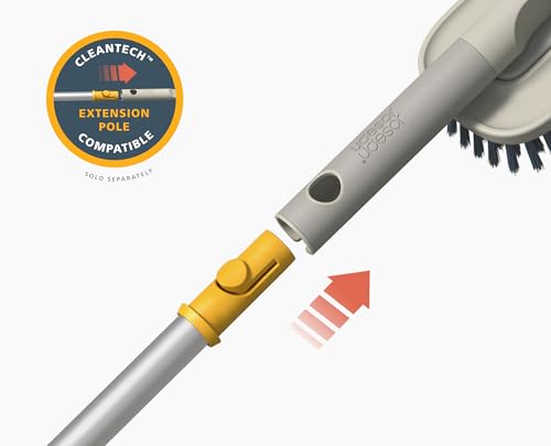 Joseph Joseph CleanTech 2-in-1 Tile and Tub Scrubber and Grout Cleaning Brush with V-Shaped Bristles - style: Tile Scrubber