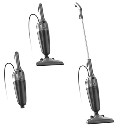 FUNCCUBE Vacuum Cleaners for Home - Corded Stick Vacuum Cleaner, High Power Suction Vac for Pet Hair Carpet Hardwood Floor, Household Hand Lightweight Handheld Portable Car Vac, MC Black