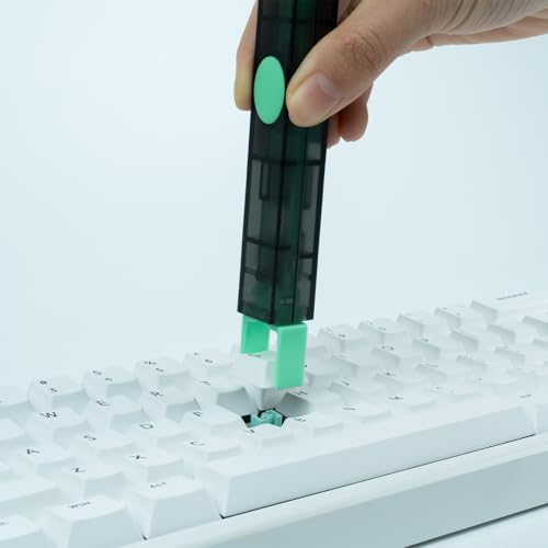 GATERON Twins Switch Puller Keycap Puller, DIY Tool Easily Remove and Replace Gaming Keyboard Switches and Keycaps Integrated for Mechanical Keyboard (Green) - color: Green