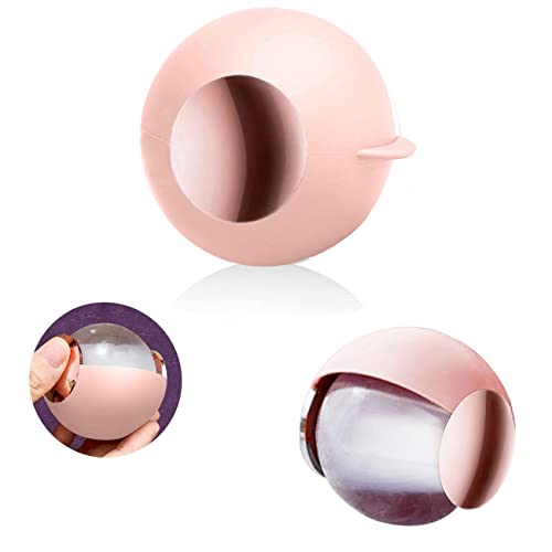 CALMTEE Reusable Gel Lint Roller Ball, Sticky Washable lint Roller Portable Small Dog Cat Pet Hair Lint Remover Tool for Clothes, Pocket Traveling Essentials - color: Pink