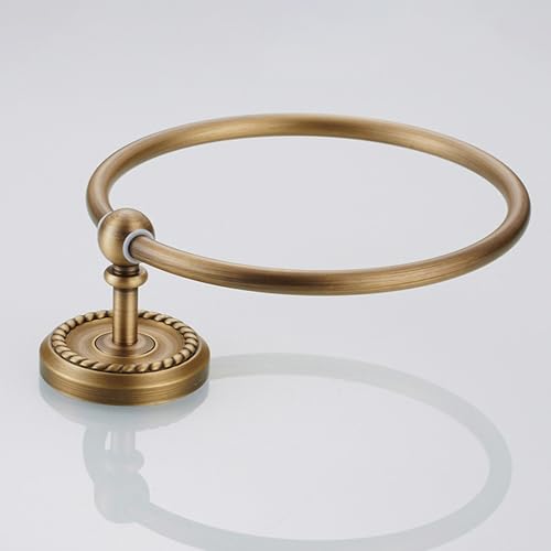 Antique Bronze Towel Ring for Bathroom Hand Towel Holder Wall Mounted - color: Towel Ring