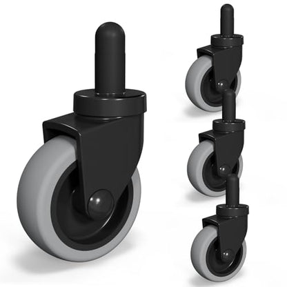 AAGUT Mop Bucket Wheels Replacement 3", Non-Marking TPR Castors Compatible with Rubbermaid Models 7570-L2, 7571,7580,7581,7582 7583, Set of 4
