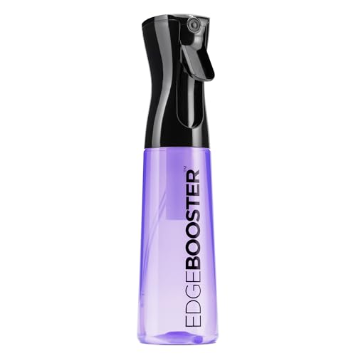 Style Factor Edge Booster Mist Spray Bottle for Hair (10.1oz/300ml) - Continuous Ultra Fine Mist Sprayer – For Hairstyling, Salons, Cleaning, Plants, Essential Oil & More - Purple - color: Purple