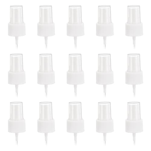 uxcell Spray Top 50Pcs 24/410 Plastic Fine Mist Reusable Replacement White | Spray Bottle Pump Plastic Top Reusable Replacement for Cosmetic Perfume and Body Sprays Bottle - color: White, size: 24/410