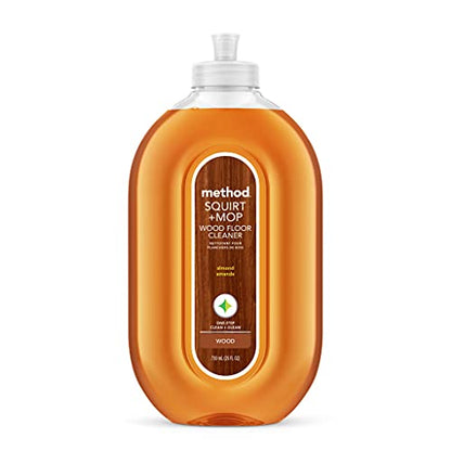 Method Squirt + Mop Hardwood Floor Cleaner, Almond, 25 Ounce, 1 pack, Packaging May Vary