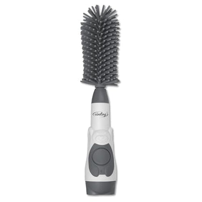 Soap Dispensing Brush Cleaner for Kitchen, Glassware, Mugs, and Plates | BPA Free Silicone Bristles, Portable, Comprehensive Multi-Purpose Cleaning