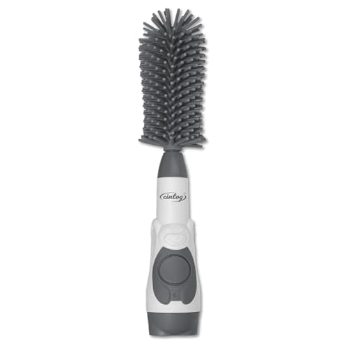 Soap Dispensing Brush Cleaner for Kitchen, Glassware, Mugs, and Plates | BPA Free Silicone Bristles, Portable, Comprehensive Multi-Purpose Cleaning