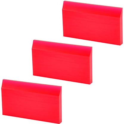 2-inch Extra Small Rubber Squeegee Flexible and Soft Non Scratching for Resin 3D Printing Cleanup, Car Rear Glass Cleaning, Mirror Cleaning, Window Tint Films, Pack of 3