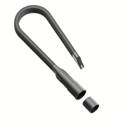 Vacuum Crevice Tool, Long Flat Nozzle Attachment with Slim Dust Brush, Universal Fit Vacuum Accessory for Tight Gaps, Baseboards, Corners & Car Detailing