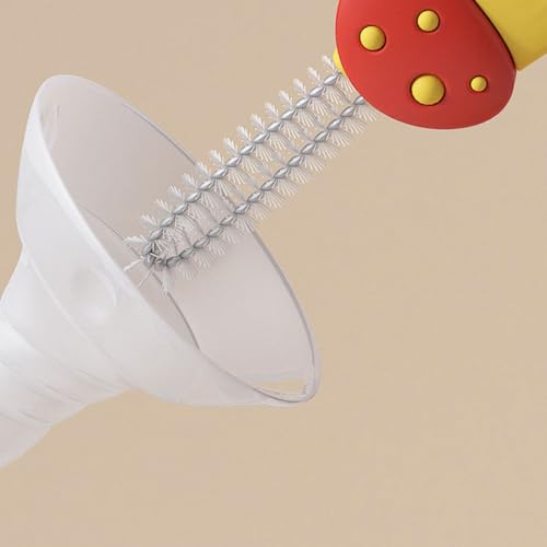 Creative Bendable Bottle Brush Cup Lid Multipurpose Scrubber for Narrow Spaces Home Kitchen Tool