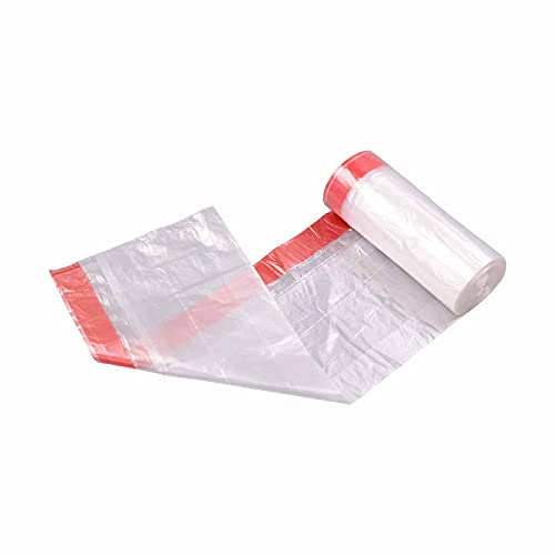 Morcte 3 Gallon Small Clear Trash Bags, Drawstring Garbage Bag, 108 Count | Leakproof, Unscented, Tear-Free, Strong Garbage Can Liners - size: 1 Count (Pack of 108)
