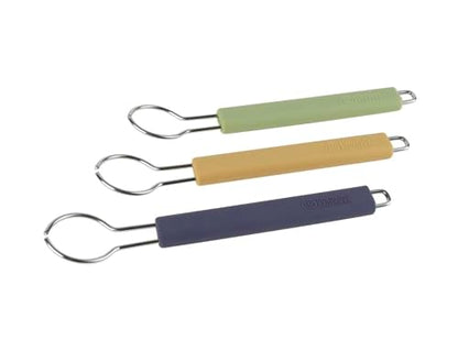 Redecker Dish Brush Handle, Stainless Steel & Silicone – Dark Blue – Patented Replaceable Head System, Made in Germany - color: Dark Blue