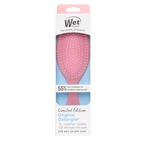 Wet Brush Original Detangler, Pink Drink (Summer Quencher), Ultra-Soft IntelliFlex Bristles Glide Through Tangles, Detangling Hair Brush (Wet & Dry), Women & Men, Limited Edition - color: Summer Pink Drink