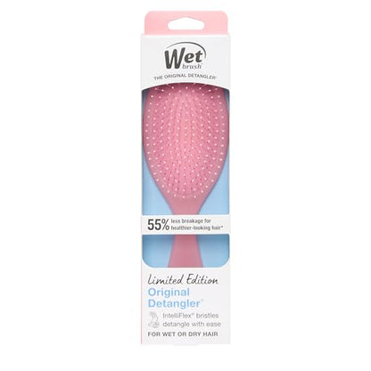 Wet Brush Original Detangler, Pink Drink (Summer Quencher), Ultra-Soft IntelliFlex Bristles Glide Through Tangles, Detangling Hair Brush (Wet & Dry), Women & Men, Limited Edition - color: Summer Pink Drink