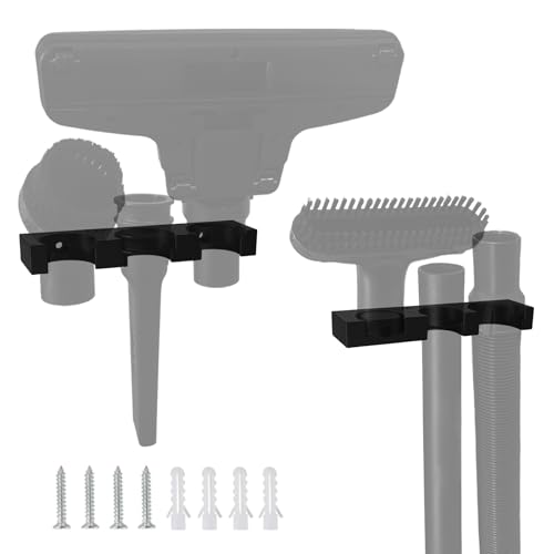 Wall Mount Bracket for DEWALT Vacuum (DCV501HB) Accessories, Storage Organizer Holder, Securely Holds 6 Attachments, Space Saving Tool Rack for Garage and Workshop - size: Accessories Mount
