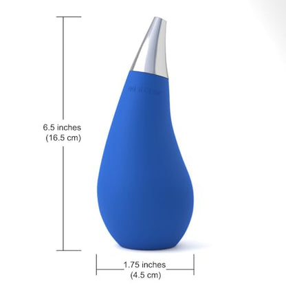Kitchen Bathroom Counter top Squeezable Soap Dispensers Tear Drop Shape Bottle (Blue, ~7oz) - color: Blue, size: ~7oz