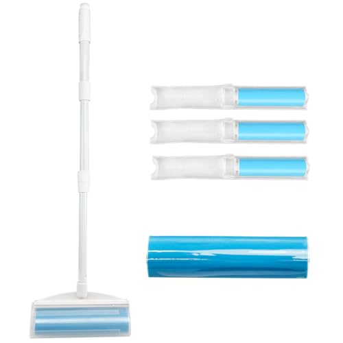 8 Inches Reusable Lint Rollers,Retractable Sticky Lint Roller,Portable Lint Roller,Lint Rollers for Pet Hair Extra Sticky,Washable Lints Rollers Suitable for Cleaning Sofa,Floor,Blanket