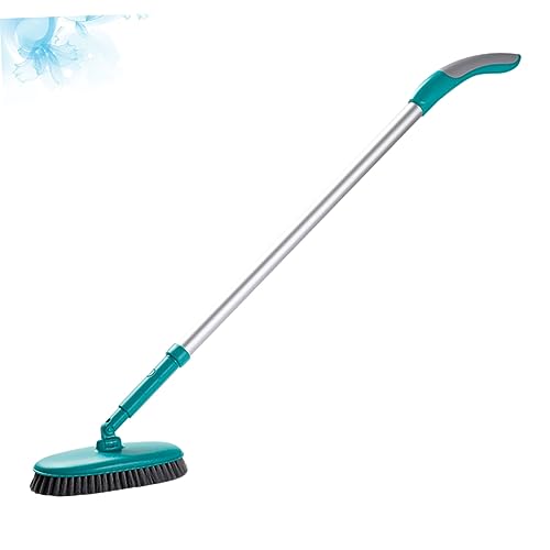 Healeved Long Handle Floor Cleaning Brush Soft Bristle Tile Scrubber for Easy Use Floors Bathtubs and Tiles Green