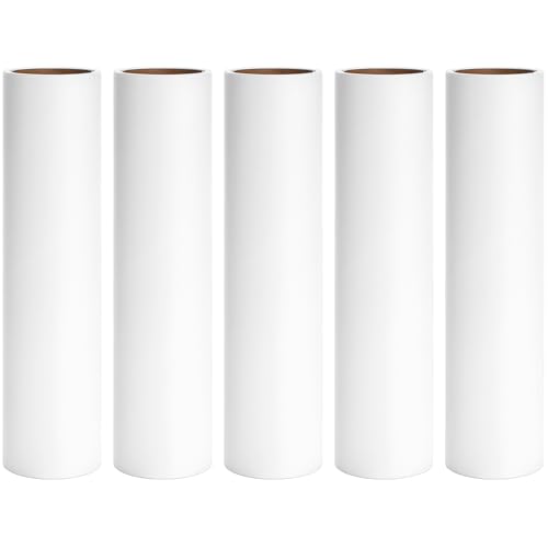 9.45 inch Large Lint Roller Refills Compatible with Delomo PetLovers and Other 9.4'' - 9.5'' Large Lint Rollers for Carpet Floor Pet Hair Remover Refill 60 Sheets per Roll 5 Pack Total 300 Sheets - size: 9.45 inch