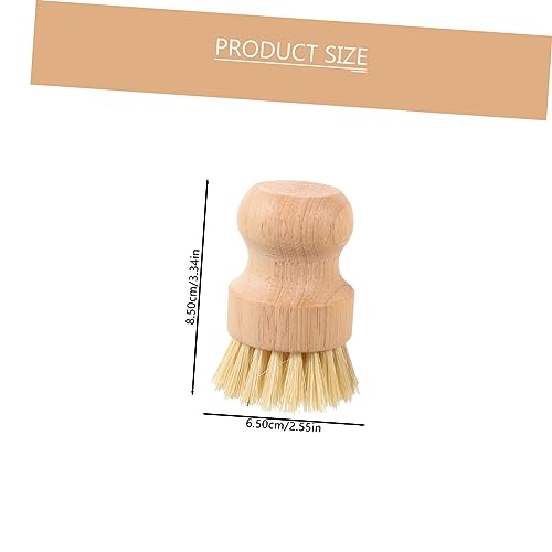 2pcs Palm Brush for Dishes Pots Sturdy Scrub Brush Odorless Bristles Multipurpose Kitchen Cleaning