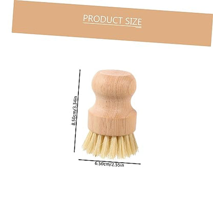 2pcs Palm Brush for Dishes Pots Sturdy Scrub Brush Odorless Bristles Multipurpose Kitchen Cleaning