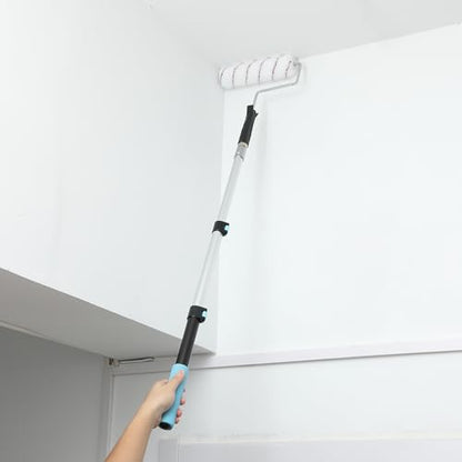 Bates- Telescopic Extension Pole, 3 Ft, Aluminum Alloy, Sturdy Multi-Purpose Extension Pole with Flip-Lock Design for Painting, Dusting and Cleaning - color: Black and Blue, size: 3 Ft, 1 Pack