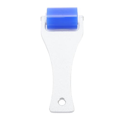 Zerodis Dust Removal Roller,Manual Aluminum Handle Silicone Roller Dust Pet Hairs Small Impurities Adsorb Roller with Static Electric Function Clothes Carseats Cleaner Tool (3CM)