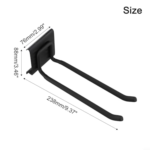 Toughened Carbon Steel Wall Mounted Organizer with Hook Setup for Maximum Efficiency in Storage(B) - size: B