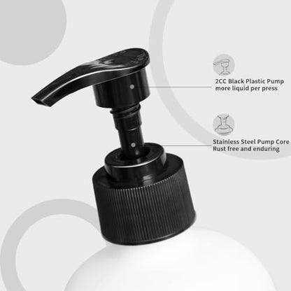 MOMEEMO Soap Dispenser Set 2 Pack, Contains Dish and Hand Soap Dispenser. (White) - color: Hd White