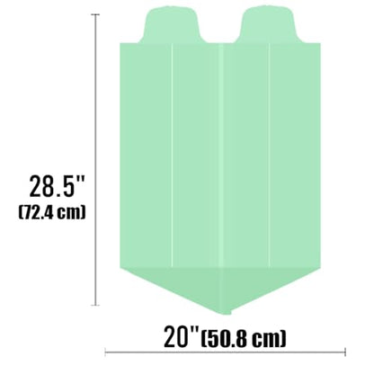 BEIDOU-PAC 4-6 Gallon Flap Tie Compostable Trash Bags, 304 Count, Compost Bags Kitchen Trash Bags, Sturdy Garbage Bags Food Scrap Waste Bags, ASTM D6400, US BPI Certified - style: Flat ties | 4-6 Gallon | 304 Count