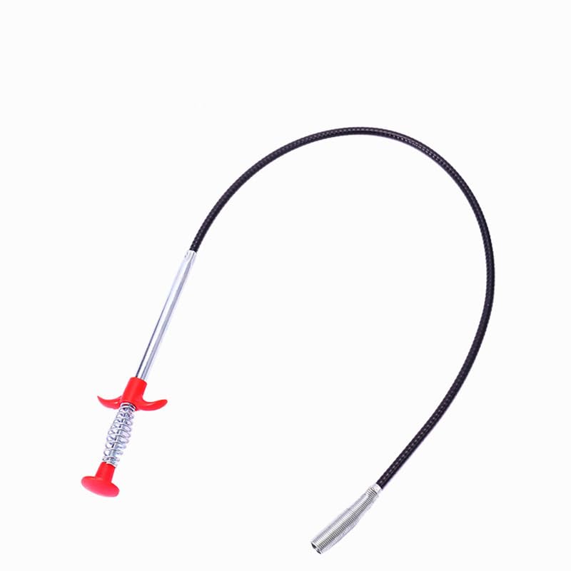 1Pcs Drain Clog Remover Tool Hair Catcher Sink Snake Flexible 4-Claw Grabber for Kitchen Sink Bathroom Shower Tub Toilet(23.6 Inch)