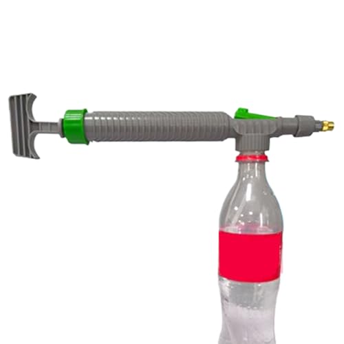 Handheld Sprayer - Plant Watering Tool,Adjustable Drink Bottle Spray Head Nozzle - for Outdoor Plant Flower Care Home Cleaning Car Detailing Pet Grooming - color: Gray Green