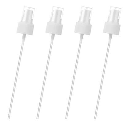 Salbsever 4 Pack Spray Bottle Top, Spray Bottle Nozzle Sprayer Tops Replacement Pump Plastic for Essential Oil Bottles, White