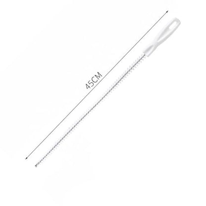 Multi-Purpose Drain Snake Cleaner Tool - Flexible Pipe Clog Remover for Kitchen Sink, Bathroom Tub, Toilet, Shower Drain | Hair & Debris Unclogger | Easy to Use Plumbing Accessory - color: White