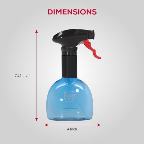 Evo Mini Oil Sprayers, Non-Aerosol for Olive Oil, Cooking Oils, and Vinegars, Blue, 8-Ounce Capacity, Set of 2 - color: Blue