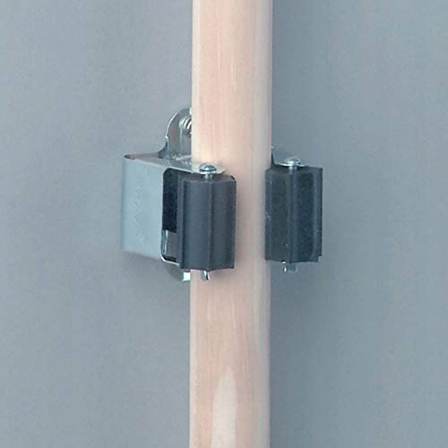 Storage Clips, Broom Storage Rack and Mop Rack, Garage Wall Organizer and Storage Pieces, for Mop Rack, Rake Pole, Garden, Balcony, Home Bathroom Kitchen Garage