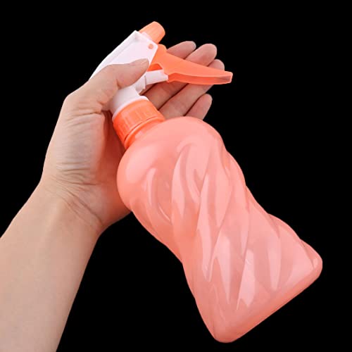 Ruilogod Plastic Garden Hairdressing Plant Flower Water Trigger Spray Bottle 400ml Orange (id: d21 531 52d c59 184