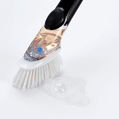 OXO Good Grips Soap Dispensing Dish Brush Refills, 2 Pack, White, Nylon Bristles - size: 2 Count (Pack of 1)