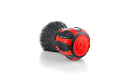 Detail Factory - Curveball XL Synthetic Brush - Ultra Soft Bristles, Comes with Storage Rack, Covers Large Area Inside or Outside Vehicles - Red - color: Red