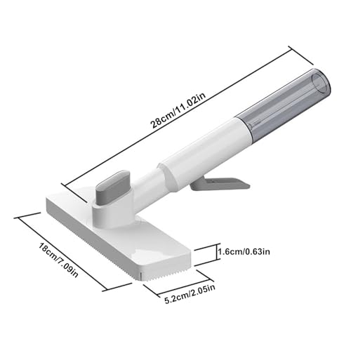 Mini Mop - Portable Small Mop, 28x18x10cm Tabletop Cleaner, Kitchen Tableware Mops, Compact Household Cleaning Tool | Wet Dry Dust Absorbent Mops for Bathroom, Living Room, Glass, Desktop, Car - color: White