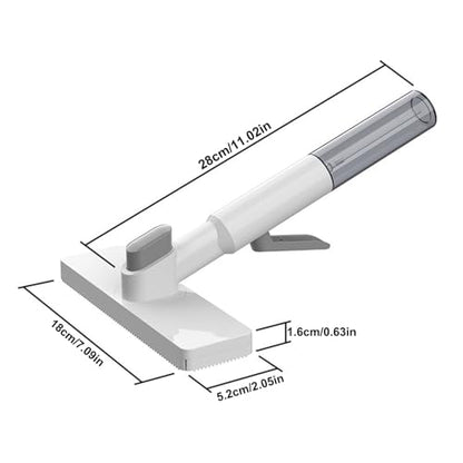 Mini Mop - Portable Small Mop, 28x18x10cm Tabletop Cleaner, Kitchen Tableware Mops, Compact Household Cleaning Tool | Wet Dry Dust Absorbent Mops for Bathroom, Living Room, Glass, Desktop, Car - color: White