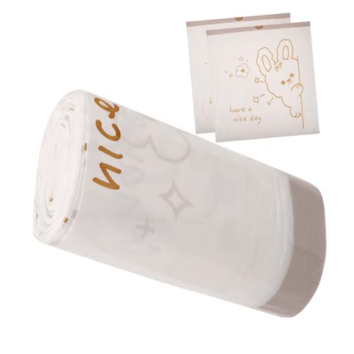 Mikinona 60Pcs Thickened Drawstring Trash Bags Large Capacity Garbage Bags Tear Resistant Handheld Pouches for Home Office Bedroom Kitchen Use