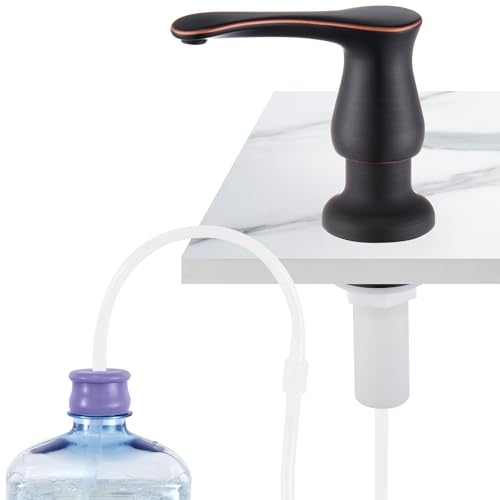 GAGALIFE Kitchen Sink Soap Dispenser Oil Rubbed Bronze, Under Sink Soap Dispenser with 40" Silicone Extension Tube, Say Goodbye to Frequent Refills - color: Oil-rubbed Bronze, size: with Hose