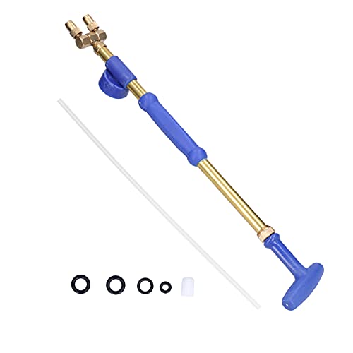 Estink Double Nozzle Sprayer with Bottle Connector for 1.25L and Above Water Bottles Non Slip Handle Telescopic Copper Rod Adjustable Nozzle for Garden Lawn Irrigation